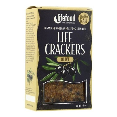 Lifefood Crackers Crus À L'Olive Bio 90g