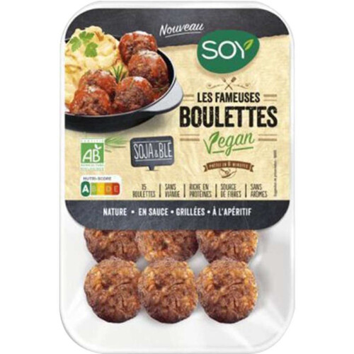 Soy Les Fameuses Boulettes Soja & Blé Vegan 250g