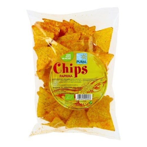 Pural Chips de Maïs au Paprika Bio 125g