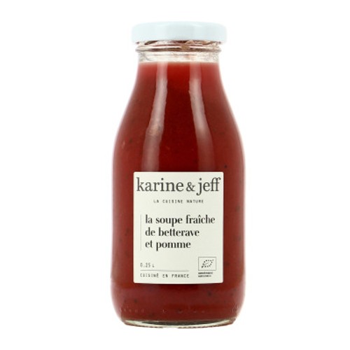 Karine & Jeff Soupe de Betterave & Pomme Bio 25cl