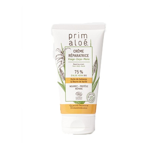 Prim Aloe Crème Réparatrice Aloe Vera Bio 150ml