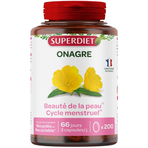 Superdiet Complément Alimentaire À L'Huile D'Onagre 200 Capsules