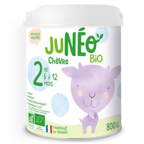 Juneo Lait Chèvre 2 Age Bio 800g