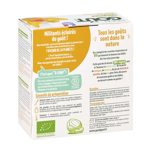 Good Goût Brassé Coco Mangue Banane Passion 4x85g
