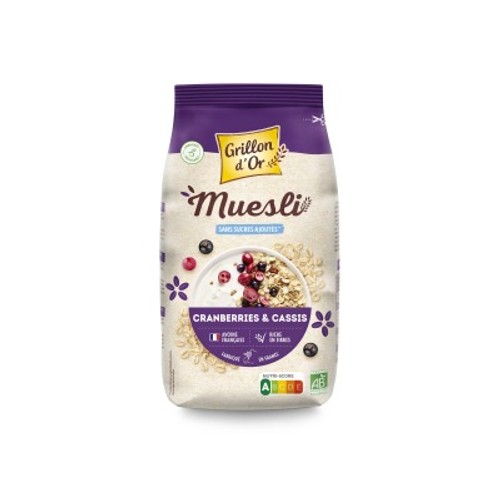 Grillon d'or Muesli Cranberries & Cassis 500g