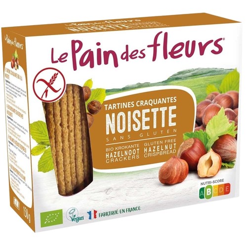 Le Pain des Fleurs Tartine Craquantes Noisette Bio 150g