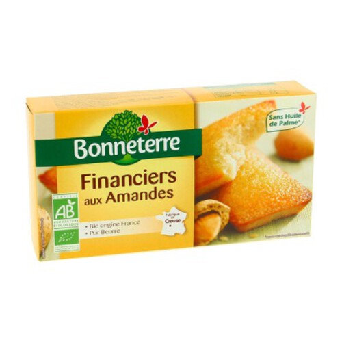 Bonneterre Financiers Aux Amandes 150g Bio