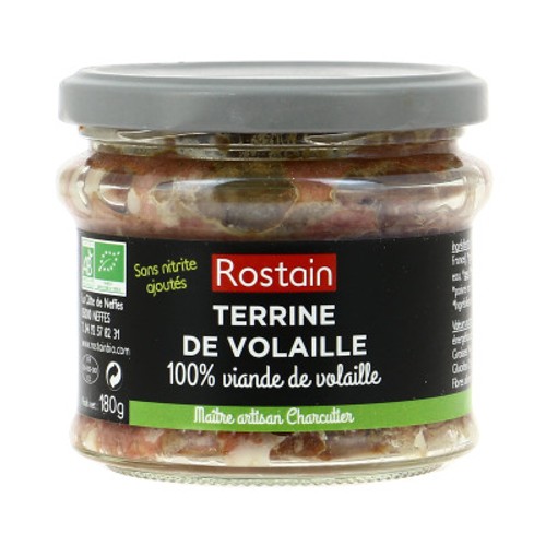Rostain Terrine de Volaille Fermière Bio 170g