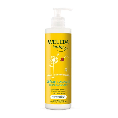 Weleda Crème Lavante Corps et Cheveux Calendula 400ml