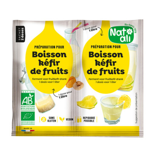 Natali Préparation Pour Kéfir De Fruits Ferments Bio 2X5G