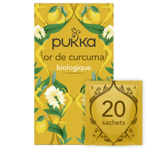 Pukka Thé Vert Bio Or de Curcuma 20 Sachets
