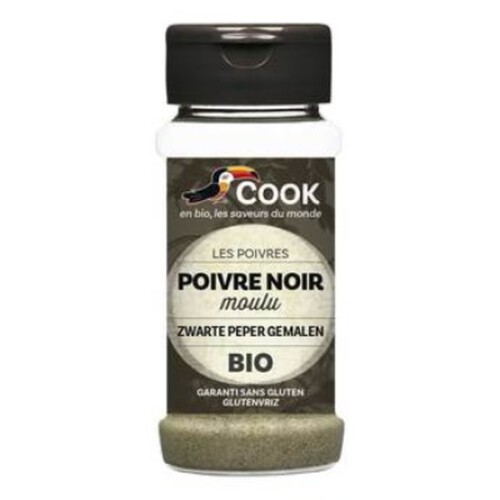 Cook Poivre Noir Moulu 45G Bio