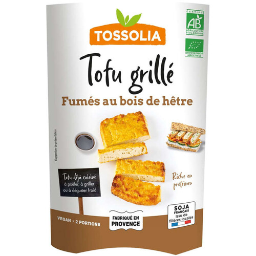 Tossola Suprêmes de Tofu Grillé Fumés au Bois de Hêtre 140g