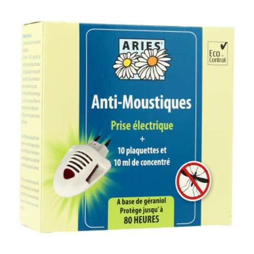 Aries Prise électrique Anti-Moustiques Bio