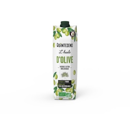 Quintesens Huile d'Olive Vierge Extra Tetra Pak Bio 1L