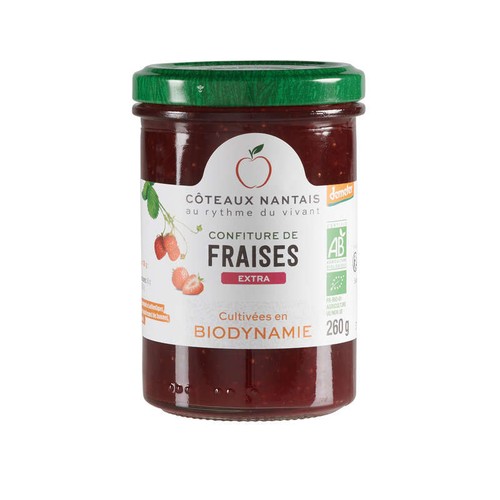 Coteaux Nantais Confiture de Fraise Bio 260g