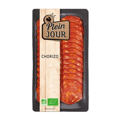 Plein Jour Chorizo Tranches Bio 70g