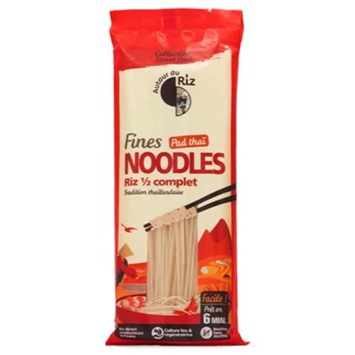 Autour du Riz Noodles Fines de Riz Pad Thaï 1/2 Complet 170g