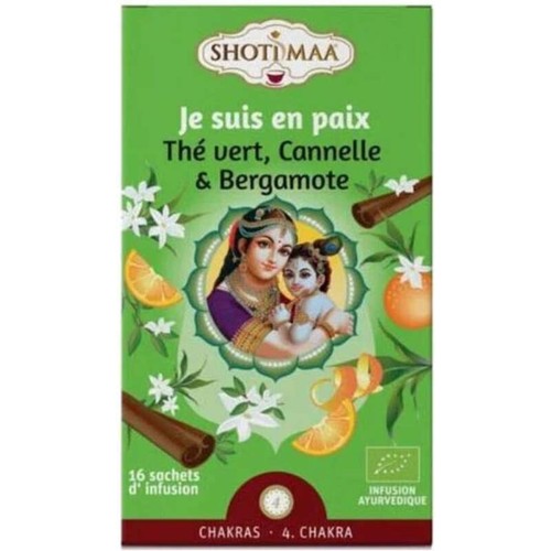 Shoti maa Thé Vert "Je suis en Paix" Cannelle & Bergamote *16 32g