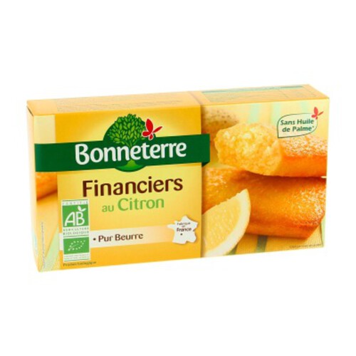 Bonneterre Financiers Au Citron Bio 150g