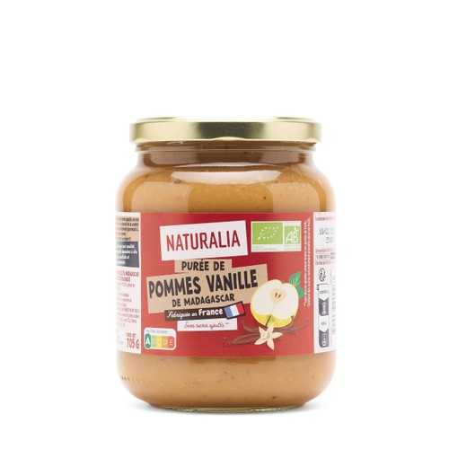 Naturalia Purée de Pommes Vanille de Madagascar 705g