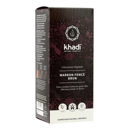 Khadi Coloration Végétale Marron Foncé Bio 100g