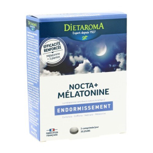 Dietaroma Nocta+ Avec Mélatonine - 40 Comprimés
