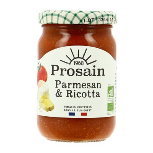 Prosain Sauce Tomate Parmesan & Ricotta Bio 200g