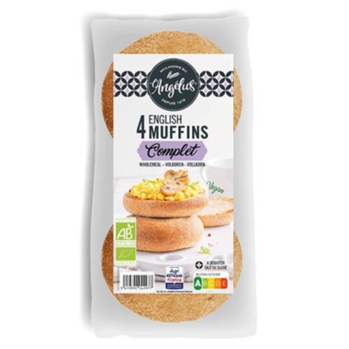 L'Angelus English Muffins Complets x4 240g