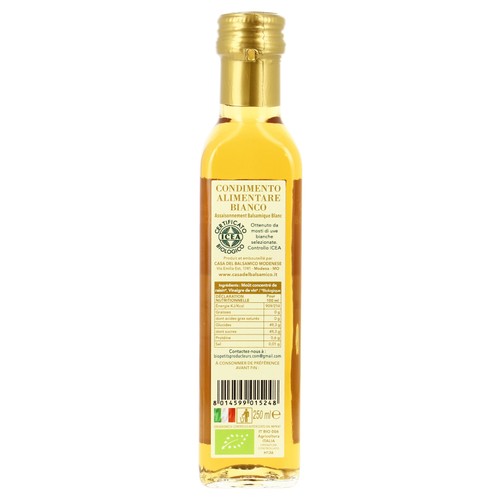 Casa del Balsamico Balsamique blanc Bio 25cl