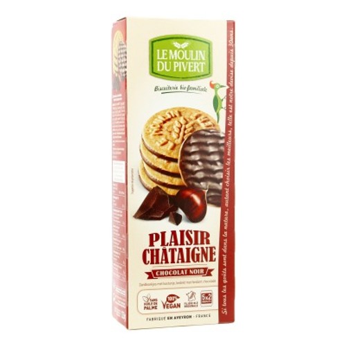 Moulin Du Pivert Sablés Châtaigne Choco Bio 130g