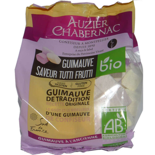 Auzier Chabernac Guimauves Saveur Tutti Frutti 110G Bio