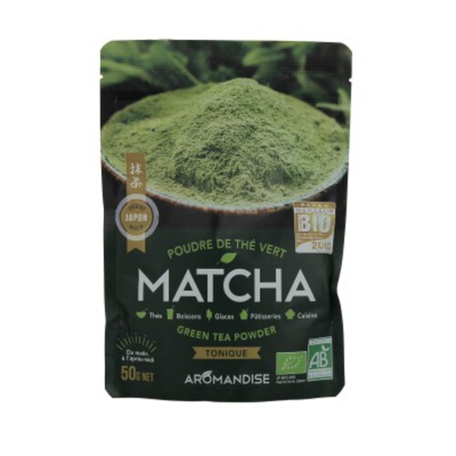 Poudre de Thé Vert Matcha - Aromandise - 50 g