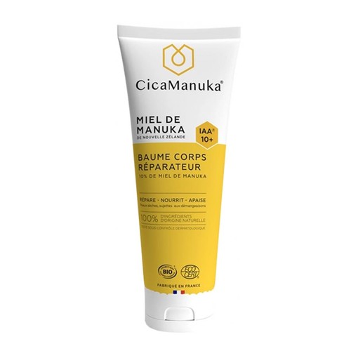 CicaManuka Baume Corps Réparateur 10% de Miel de Manuka IAA 10+ Bio 200ml