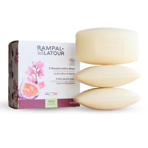 Rampal Latour Savon Extra Doux parfum Fleur de Figuier 3*150g