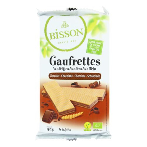 Bisson Gaufrettes Chocolat 190G Bio