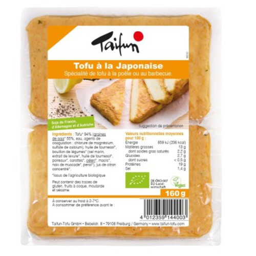 Taifun Filets de Tofu à la Japonnaise Bio 2 x 80g