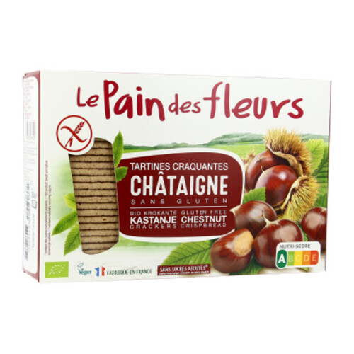 Le Pain Des Fleurs Tartines Craquantes À La Châtaigne Sans Gluten 300G Bio