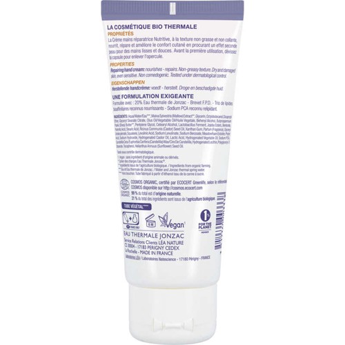 Eau Thermale Jonzac Nutritive Crème Mains Réparatrice Bio 50Ml