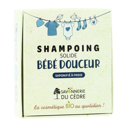 Savonnerie du Cèdre Shampoing Solide Bébé Douceur Bio 100g