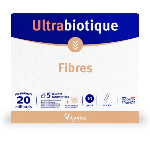 Vitavea Ultrabiotique Fibres Cure 10 jours en Sticks 36g