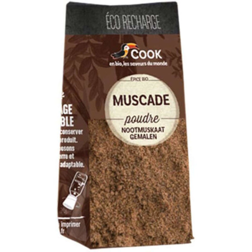 Cook Epice Bio Muscade en Poudre Eco Recharge 35g