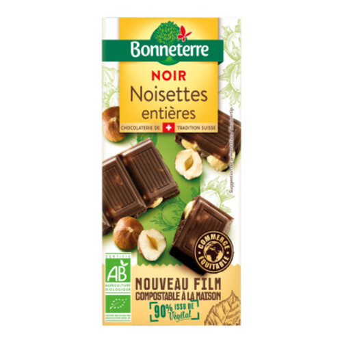 Bonneterre Chocolat Noir Noisette Bio 100g