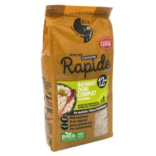Autour du Riz - Riz Basmati Demi-Complet Bio 500g