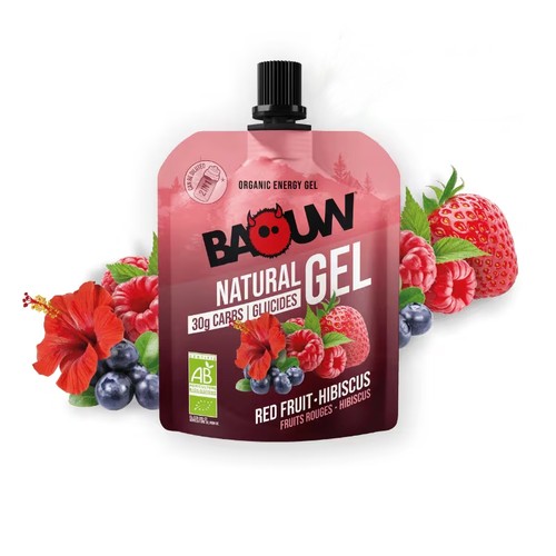Baouw Gel Énergétique Fruits Rouges Hibiscus 85g