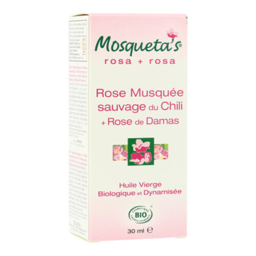 Mosqueta'S Huile De Rose Musquée Et Rose De Damas 30ml Bio