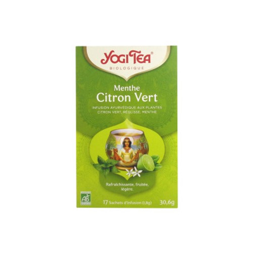 Yogi tea Thé menthe citron Vert  x17 sachets 30.6g