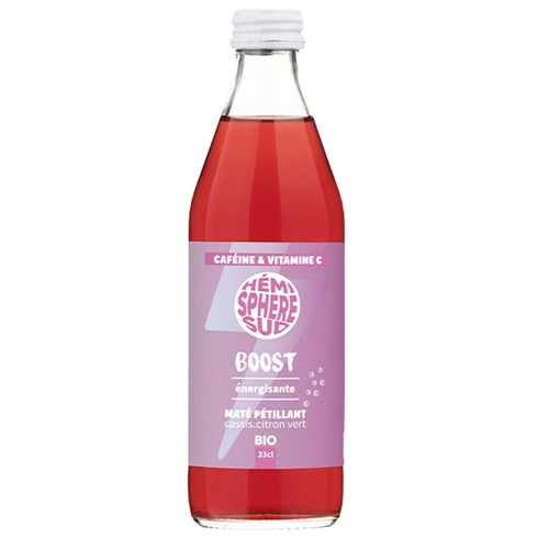 Hémisphère Sud BOOST Maté Cassis Citron vert Bio 33cl
