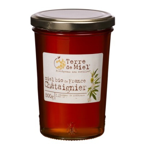 Terre de Miel Miel Châtaignier de France Bio 500g