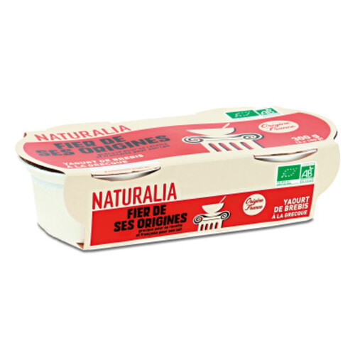 Naturalia Yaourt de Brebis à La Grecque Bio 2x150g